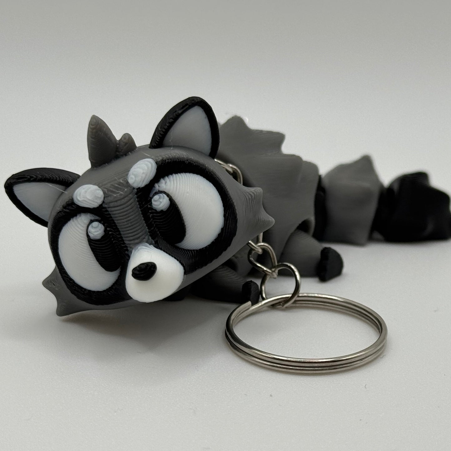 3D-geprinte Wasbeer Sleutelhanger