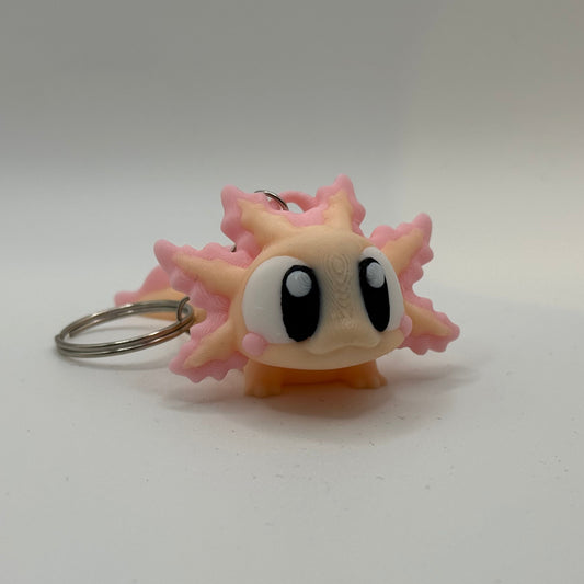 3D-geprinte Axolotl Sleutelhanger