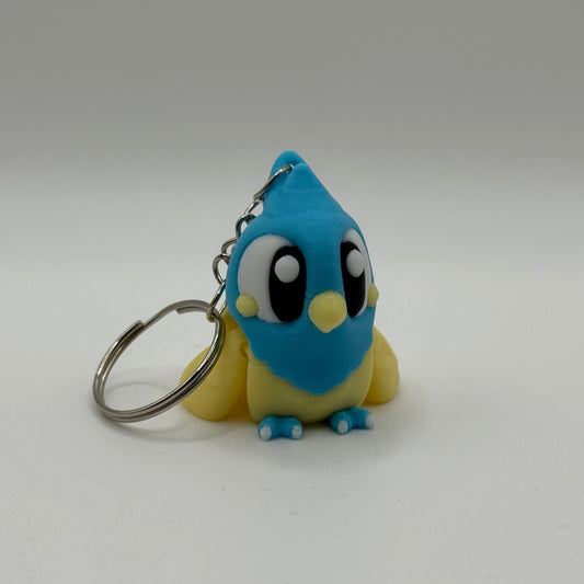3D-geprinte Vogel Sleutelhanger